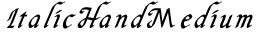 Italic Hand preview