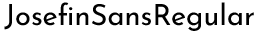 Josefin Sans preview