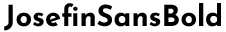 Josefin Sans Bold preview