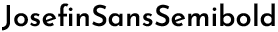 Josefin Sans Semi-bold preview