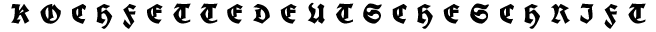 Koch Fette Deutsche Schrift preview