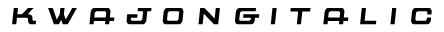 KwajongItalic preview