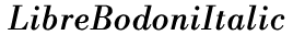 LibreBodoniItalic preview