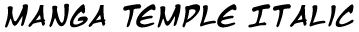 Manga Temple Italic  preview