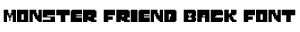 Monster Friend Back Font preview