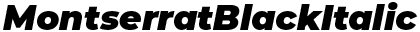 Montserrat Black Italic preview