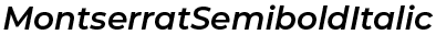 Montserrat Semibold Italic preview