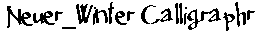 Neuer_Winter Calligraphr preview