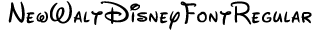 New Walt Disney Font preview
