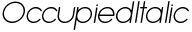 Occupied Italic preview