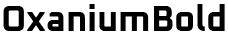 Oxanium Bold preview