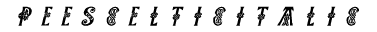 Pee's Celtic Italic preview