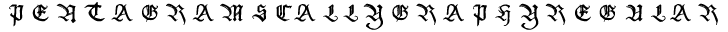 PentagramsCallygraphy preview