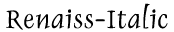 Renaiss Italic preview