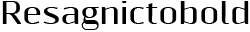 Resagnicto Bold preview