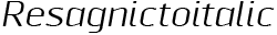 Resagnicto Italic preview