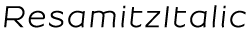 Resamitz Italic preview