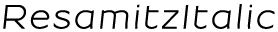 ResamitzItalic preview