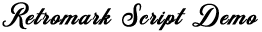Retromark Script  preview