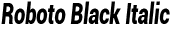 Roboto Black Italic preview