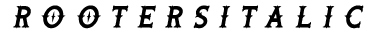 Rooters Italic preview