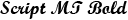 Script MT Bold preview