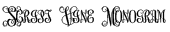 Script Vine Monogram preview