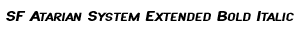 SF Atarian System Extended Bold Italic preview