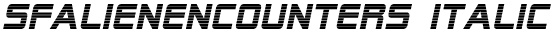 SFAlienEncounters-Italic preview