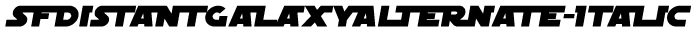 SFDistantGalaxy Alternate-italic preview