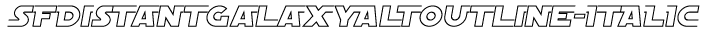 SFDistantGalaxy AltOutline-Italic preview