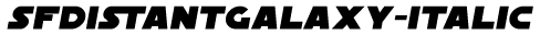 SFDistantGalaxy-Italic preview