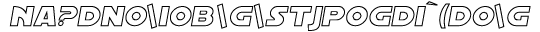 SFDistantGalaxy Outline-Italic preview