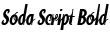 Soda Script Bold preview