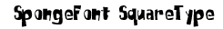 SpongeFont Square Type preview