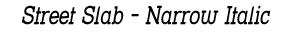 Street Slab - Narrow Italic preview