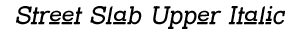 Street Slab Upper Italic preview