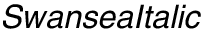 Swansea Italic preview