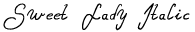 Sweet Lady Italic preview