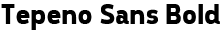 Tepeno Sans Bold preview