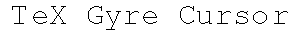 TeX Gyre Cursor preview