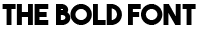 The Bold Font preview