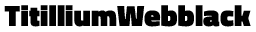 Titillium Web Black preview