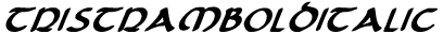 Tristram Bold Italic preview