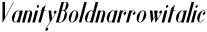 Vanity Bold-narrow-italic preview