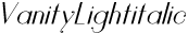 Vanity Light-Italic preview
