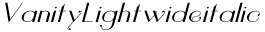 Vanity Light-wide-Italic preview