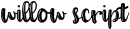 Willow Script preview