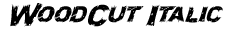 WoodCut Italic preview