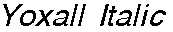 Yoxall Italic preview